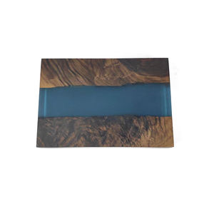 Caja de Joyería de Madera de Nogal Negro Natural y Resina Epoxi para Anillos, Pendientes, Pulseras, Colgantes y Dijes - Product Image 2