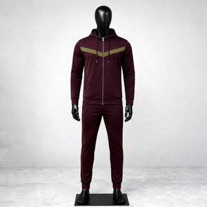 High Quality Winter Casual Fleece Sweatshirts Sweatpants Tracksuits Set Custom <b>Men</b> Regular Fit Solid Printed Streetwear - Product Image 1