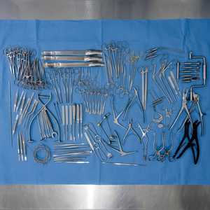 Nouvel arrivage : Kit d'instruments chirurgicaux en acier inoxydable de haute qualité, couleur unie, pour craniotomie, outils manuels de neurochirurgie, certifiés CE - Product Image 1