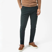 Celana Chino Hitam Slim Fit Lurus Kasual untuk Pria - Celana Katun Lurus Bernapas & Trendi Produsen Grosir.