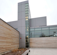 Panneau composite en aluminium (ACP/ACM) moderne de 4 mm 4x8, finition bois, étanche, pour revêtement mural et façade de bâtiment