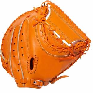 WARPRO INDUSTRY Baseball Glove <b>Orange</b> Black Stitching Durable Left Handed <b>Throw</b> Professional Training Equipment 12.5 Inch Knit - Product Image 6