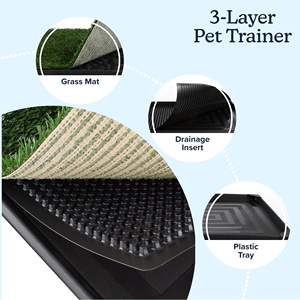 TH-PAG-606 Hygienic Artificial Grass <b>Mat</b> for Dogs Ideal for Indoor Toilet Training Small Apartments or <b>Outdoor</b> <b>Patio</b> Relaxation - Product Image 4