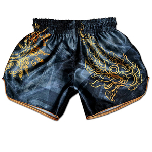 Shorts de Muay Thai, toucher doux, légers, équipement d'entraînement, MMA, boxe, kickboxing, taille et design personnalisés - Product Image 3