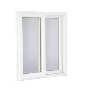 Fenêtre coulissante double vitrage isolante en alliage d'aluminium de bonne qualité, fenêtre coulissante verticale en PVC blanc avec cadre - Product Image 1