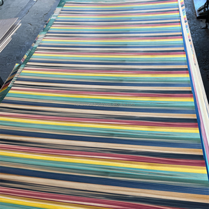 แผ่นไม้วีเนียร์ไม้ซีดาร์ญี่ปุ่นย้อมสีรุ้งแรงดันสูงแบบได้รับสิทธิบัตร IRODORITAI VENEER VC-01-R เนื้อเรียบ ตัดเป็นแผ่นบาง หลายขนาดความยาว - Product Image 4