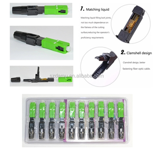 SC APC kết nối nhanh kết nối nhanh lĩnh vực chấm dứt chế độ đơn không đánh bóng để cài đặt cáp thả FTTH - Product Image 6