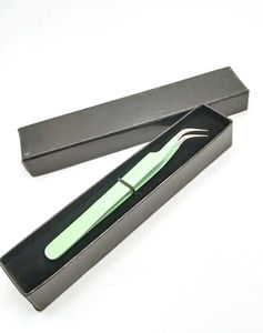 Pinzas de Cejas de Acero Inoxidable de Grado Profesional, Antimagnéticas, Herramienta de Precisión para Aislamiento de Pestañas para Extensiones, Precio Razonable - Product Image 1