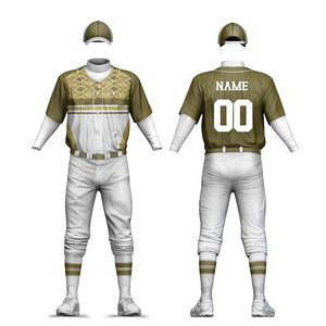 Uniforme de Béisbol Personalizado para Venta en Línea, Diseña Tu Propio Conjunto de Camiseta de Béisbol Sublimada Transpirable, Superventas - Product Image 1