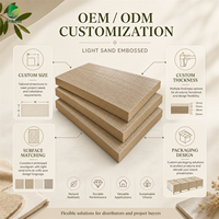 Panneau MDF mélaminé en placage de bois écologique moderne pour meubles et armoires intérieures
