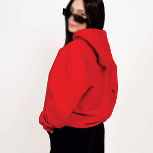 เสื้อฮู้ดดี้โอเวอร์ไซส์สั่งทำขายส่ง ผ้าฝ้ายฟลีซ สำหรับผู้หญิง สไตล์ลำลอง สตรีทแวร์ รับทำโลโก้ตามสั่ง OEM ODM แบรนด์ส่วนตัว สหรัฐอเมริกา - Product Image 6