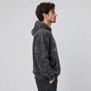 Sudaderas personalizadas para hombre con estampado acid wash que ofrecen arte único, construcción cómoda, apariencia vintage y calidad duradera. - Product Image 6