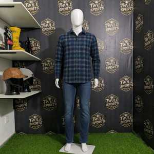 Men's Customizable High Quality Long Sleeve Plaid Shirt 100% Cotton <b>Button</b> Collar Regular Fit Casual Winter Woven Fabric Flannel - Product Image 5