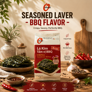 Korean BBQ Roasted <b>Seaweed</b> <b>Snack</b> 5g × 3 Packs Wholesale O'food | Seasoned Laver - BBQ Flavor | Ready To Eat Food - Product Image 1