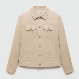 Chaqueta de Gamuza Informal para el Invierno, Material Suave, Ajuste Cómodo, para Uso Diario - Product Image 1