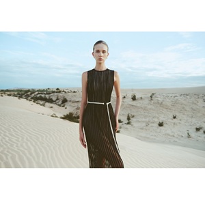 Vestidos Casuales para Mujer con MOQ Bajo, Vestido LUNAIRIS de Algodón sin Mangas, Maxi 100% Algodón, Vestido de Noche Elegante al por Mayor - Product Image 2