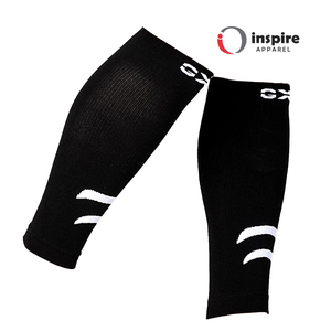 Inspire Apparel Thin Nylon Knitted Knee High Compression <b>Socks</b> <b>Black</b> Red Dot Pattern Breathable Running Leg Warmers Adult Summer - Product Image 5