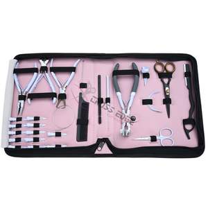 Kit d'outils professionnels pour extensions de cheveux avec pinces à micro-perles pour pose et retrait, outil à boucle pour extensions de cheveux adhésives - Product Image 1