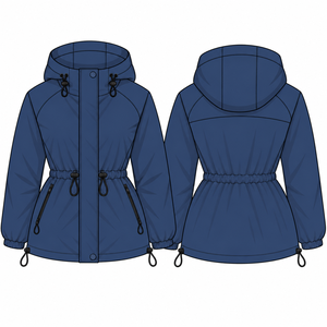 Custom Logo Winter Outdoor Running Zipper Pockets Gym Fleece Hoodie Hiking <b>Women</b> Waterproof <b>Windbreaker</b> Windproof Sports <b>Jacket</b> - Product Image 2