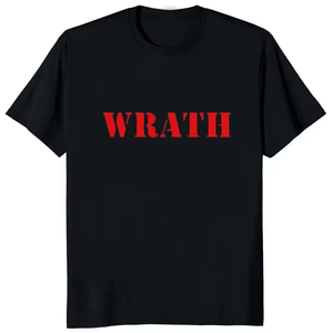 T-shirt blanc à manches courtes pour homme avec motif géométrique en briques rouges imprimé numériquement, col rond décontracté, coupe régulière, en jersey de coton - Product Image 2