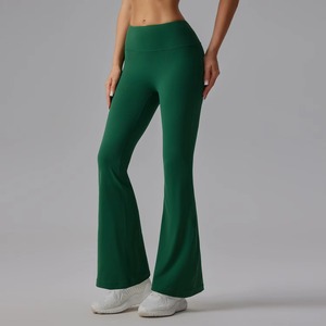 Pantalon large évasé pour femme, résistant aux squats, leggings de yoga, design personnalisé, vente en gros, directement de l'usine - Product Image 3