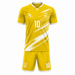 Uniformes de Fútbol Personalizados de Alto Rendimiento, Camisetas y Pantalones Cortos de Fútbol Profesional para Equipos, Clubes y Academias, Tejido Transpirable de Secado Rápido - Product Image 1