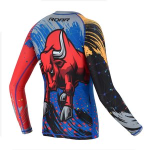 Factory Custom OEM Unisex Rashguard UV Protection Sublimation High Performance <b>Compression</b> Polyester Wholesale Wear OEM OEM OEM - Product Image 5