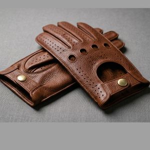 Genuine Four Seasons Leather Driving <b>Gloves</b> Sports Outdoor Ski Cycling Travel Applicable Breathable Eco-Friendly Safety <b>Gloves</b> - Product Image 5