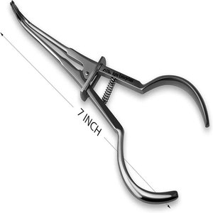 Pince à perforer les diaphragmes en caoutchouc professionnelle Ainsworth Forceps, instrument chirurgical dentaire orthodontique en acier inoxydable de qualité supérieure avec verrouillage - Product Image 2