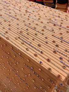 Fashion Luxury Lace <b>Fabric</b> With Dense Beads And Sequins Embroidery For Wedding Dress Party Wear Evening Gown And Garment Use - Product Image 3