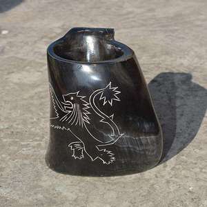 Jarra de Cuerno Medieval de Alta Calidad, Taza de Cuerno de Búfalo Natural con Asa para Cerveza, Vino, Hidromiel, Cerveza Alemana, Taza de Oficina a Bajo Precio - Product Image 4
