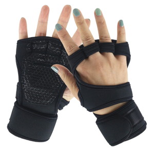 Customized Logo Weightlifting Sports Workout <b>Gloves</b> with Wrist Support <b>Weight</b> Lifting <b>Gloves</b> for Gym Palm Protection Cycling - Product Image 1