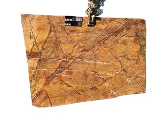 Losas y Azulejos de Mármol Pulido Rainforest Gold para Proyectos de Hoteles y Villas, Proveedor de Piedra Natural de la India - Product Image 4