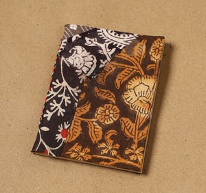Floral Patch Fabric Hardcover Acid-Free 120 GSM Handmade Paper <b>Diary</b> <b>Notebook</b> with Pocket for Travel Gift - Product Image 1
