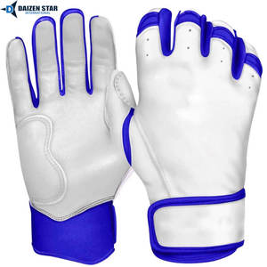 Guantes de Bateo de Béisbol de Cuero/Cuero Sintético, Color Personalizable, Ligeros, Cómodos, con Gancho, para Entrenamiento, Unisex, Adultos - Product Image 2