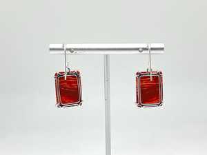 Red Jasper Earrings 925 Sterling Silver Geometric Setting Handmade Natural Gemstone Earrings Jewelry Gift For Women - Product Image 3