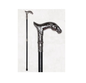 Bastón Clásico de Latón con Empuñadura de Estilo Real, Artesanía de Primera Calidad, Perfecto para Exhibición en Colecciones de Antigüedades - Product Image 1