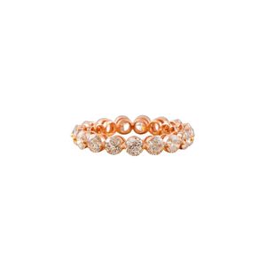 2.51 CT Round Lab Grown Diamond Eternity Band 14K Rose Gold Shared Prong Elegant Diamond <b>Rings</b> - Product Image 1