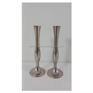 Aluminium vase with modern shape and lightweight build or <b>artificial</b> decorative <b>stems</b> by Azora industries - Product Image 1