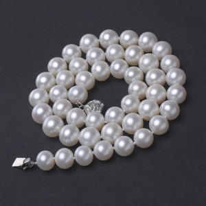 Collar de Perlas de Agua Dulce de Diseño Casi Redondo, Micro Imperfectas, de 8-9 mm, Moda Coreana de Zhuji, Venta al por Mayor - Product Image 3