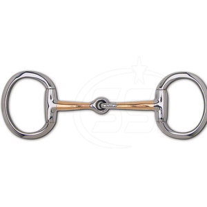 Bridon en acier inoxydable de haute qualité avec embout en cuivre et anneaux ovales pour équipement d'équitation, design personnalisable, finition lisse - Product Image 5