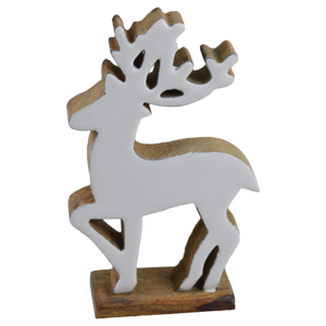 Decoración Navideña de Madera de Mango Tallada en Diversas Formas, Juego de 2 Adornos para Mesa, Decoración del Hogar, Suministros al por Mayor al Mejor Precio - Product Image 3