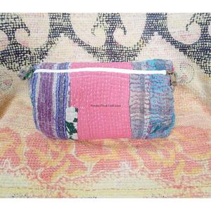 New Design Vintage Kantha <b>Patchwork</b> Tassel Zipper Closure Eco-Friendly 3-Pouch Set Cosmetic <b>Bag</b> for Wedding & Return Gifts - Product Image 5