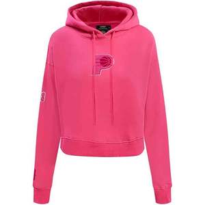 Sudadera con Capucha Corta Clásica Triple Rosa para Mujer, 100% Algodón, Ecológica, ODM - Product Image 1