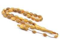 Tasbih Artesanal Ecológico de Cuerno de Búfalo, Cuentas Naturales Hechas a Mano, Regalo Moderno para Meditación Espiritual, Oración o Boda