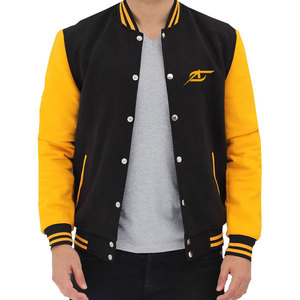 Blouson universitaire homme – Hiver, style athlétique classique et tendance, coupe ajustée, respirant, séchage rapide, écoresponsable, décontracté, manches longues, fermeture frontale - Product Image 1