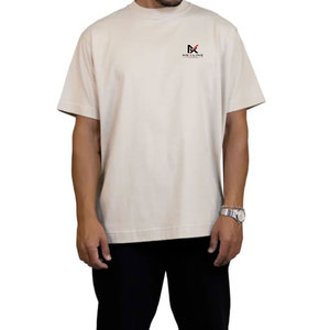 Oversized T Shirts for <b>Men</b> Premium Cotton Drop Shoulder Loose Fit Streetwear Custom Logo Heavyweight Oversized T Shirts - Product Image 1