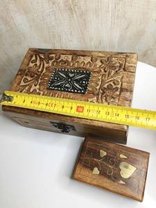 Low Price Wooden Jewelry Storage <b>Box</b> for Precious Accessories, Keepsakes and <b>Small</b> Treasures with Beautiful Vintage - Product Image 3
