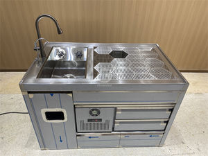 Estación de Bar para Cócteles de Alta Calidad para Fiestas, Precio Competitivo, Estación de Cócteles de Acero Inoxidable con Congelador - Product Image 4