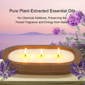 Tray-Shaped Wood Handmade Customized Shape Artistic Aromatherapy <b>Candles</b> Home Decoration Wholesale <b>Bulk</b> Orders - Product Image 4